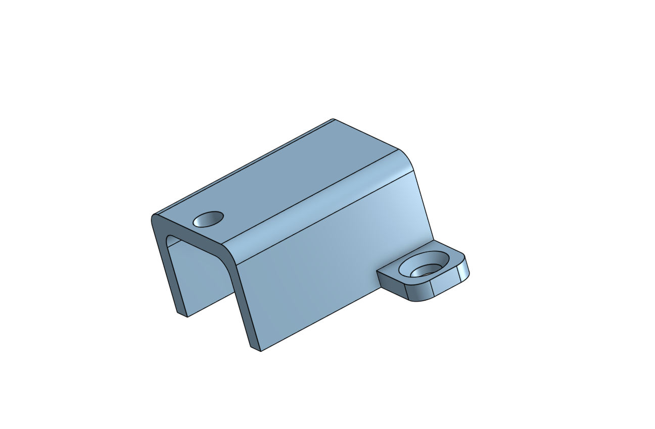 Re-CADded motor mount with clearance